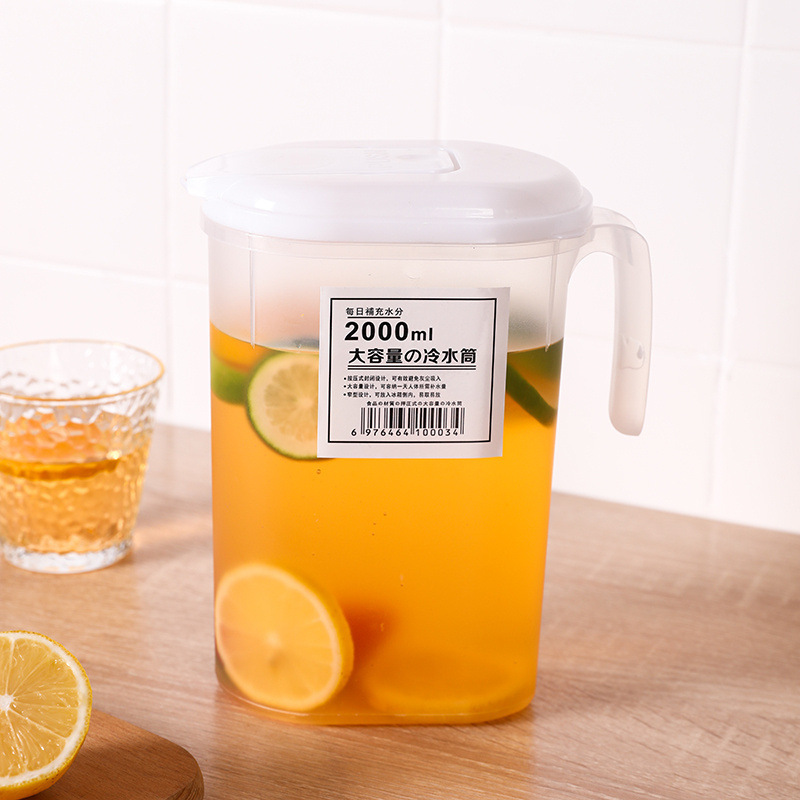 Large-capacity Chinese-style summer household refrigerator cold water jug, drop-resistant and high-temperature resistant for tea, juice, and beverage brewing