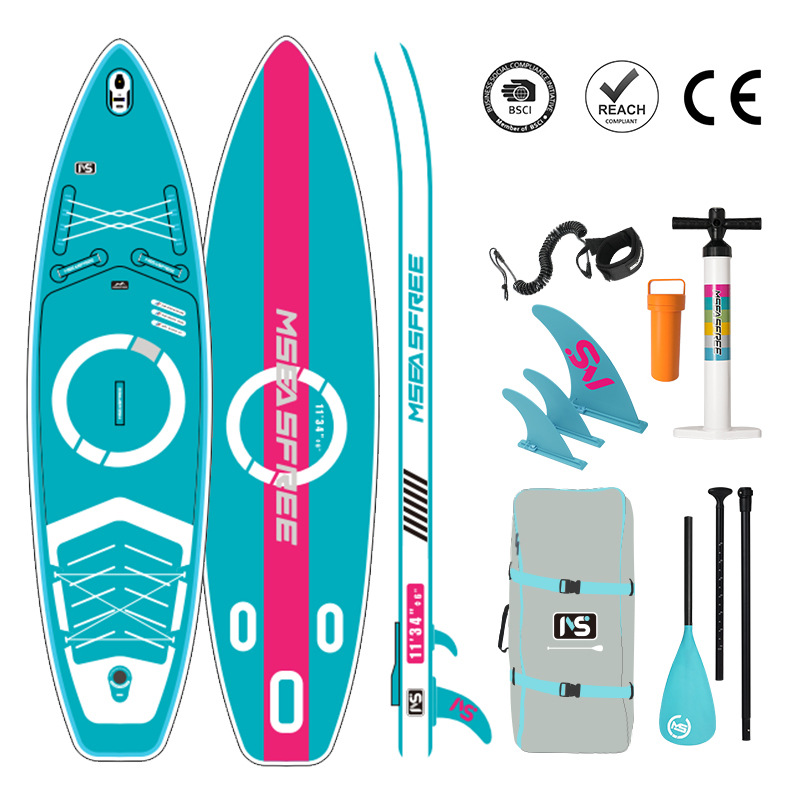 Tablero de remo inflable MS Free Mountain Sea SUP Tablero de remo de pie Pesca Tablero vertical Tablero de pulpa Barco en el mar