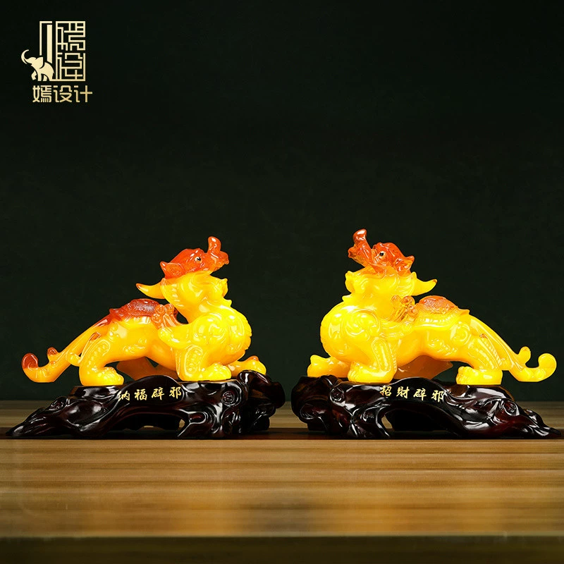 Украшения Pixiu, Pixiu, пара офисных рабочих столов, винные шкафы для гостиной, товары для открытия компании.