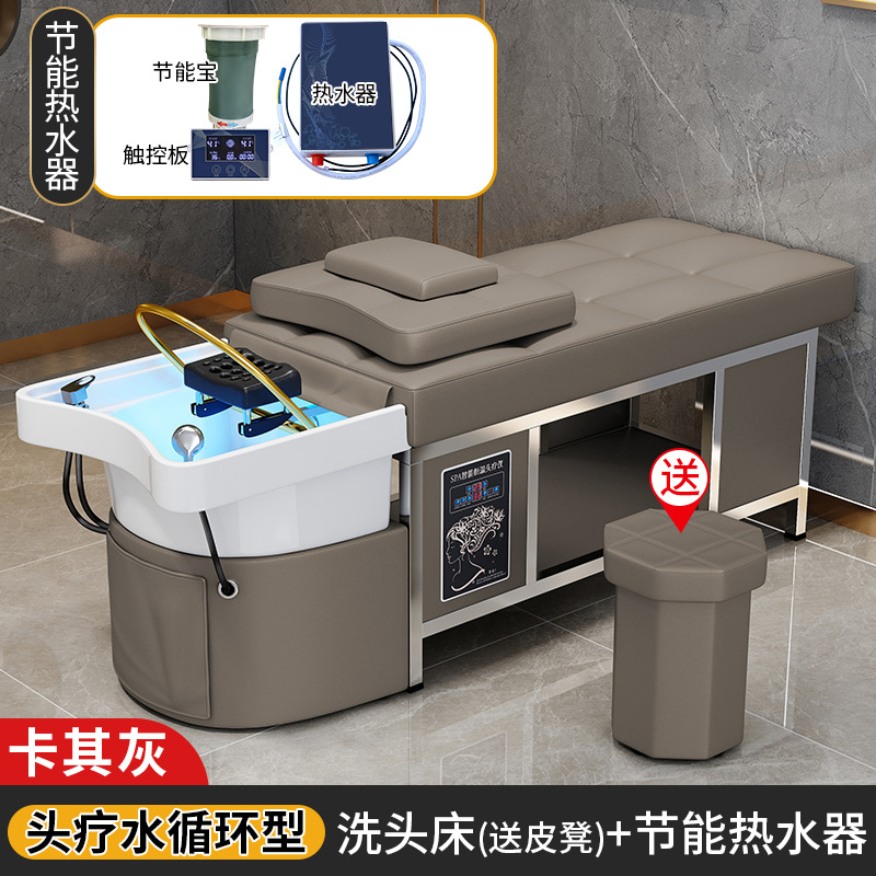 Cerámica Cuenca-caqui gris + CIRCULACIÓN DE AGUA + calentador de agua