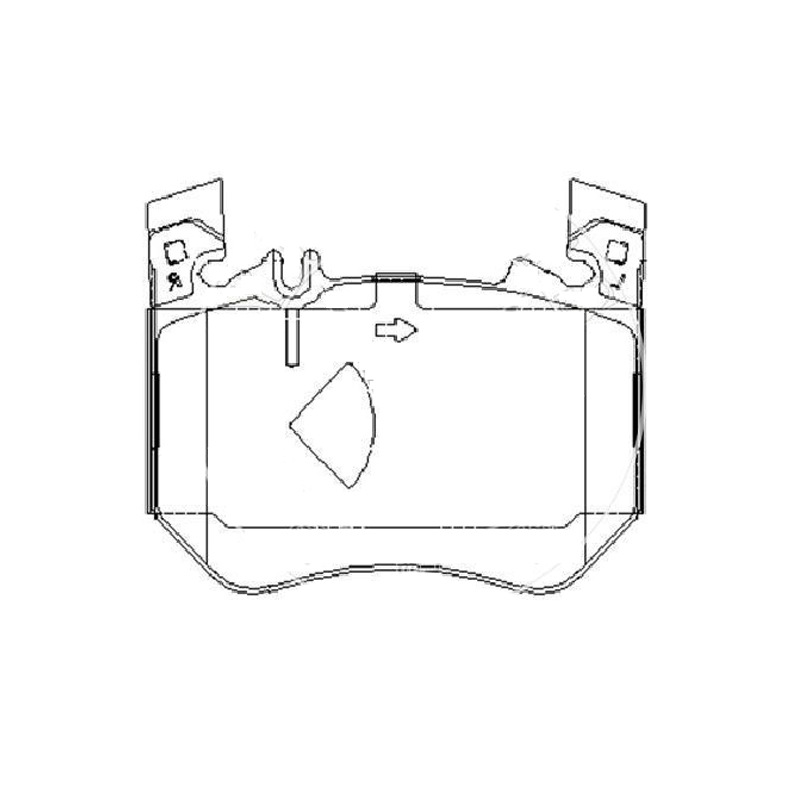 High-quality premium brake pads, suitable for Mercedes-Benz W204 C204 OE:A0004200604