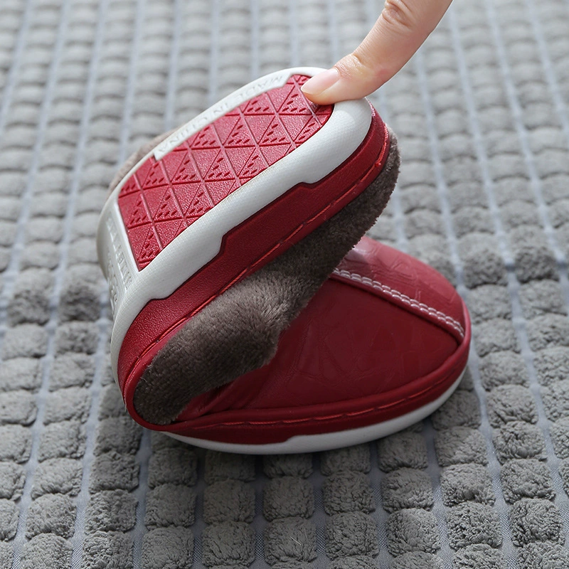 Домашние кожаные тапочки на платформе мужские и женские keeping warm полусезон indoor для любимых