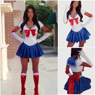 ����Ů��ʿ�L��cos��Ұ���{����ɫ�B��ȹ+����ˮ������̨���ݷ��b