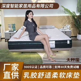 进口乳胶抗菌防螨独立弹簧支持设计星级酒店床垫民宿公寓席梦思