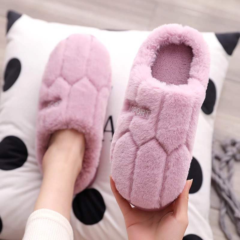 new cotton slippers autumn and winter women‘s home outdoor wear warm cotton slippers home anti-slip couple woolen slipper men