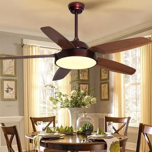 Factory direct supply Nordic inverter fan chandelier five-leaf wind ceiling chandelier household LED ceiling fan with lamp