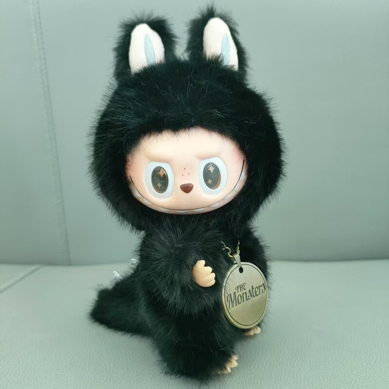 九尾狐狸改娃LABUBU 泡泡拉布布玛特 马卡龙毛绒挂件搪胶公仔玩具|undefined