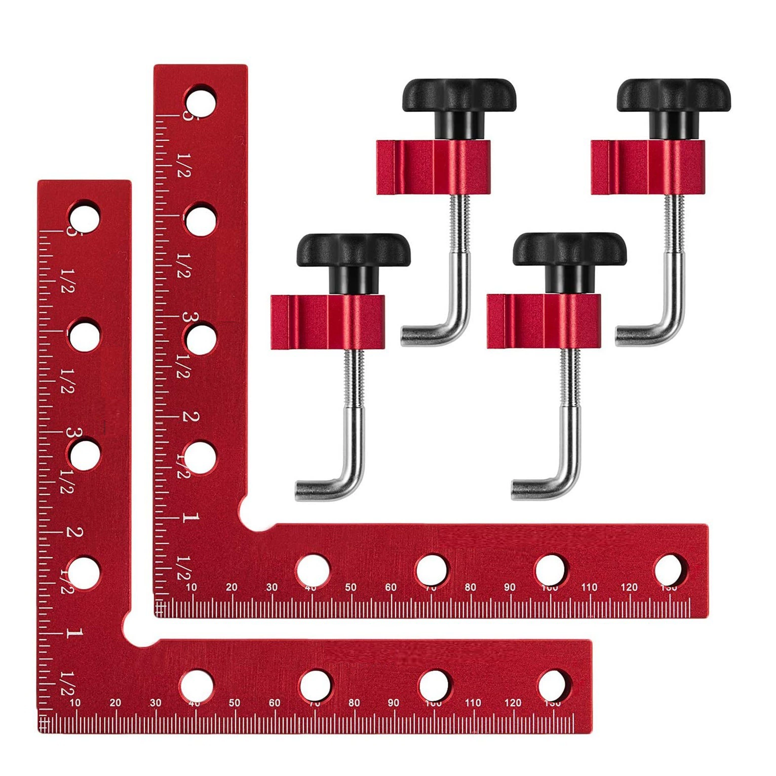 Крепежный зажим для деревообработки под прямым углом 90 градусов линейка для позиционирования под прямым углом линейка из алюминиевого сплава