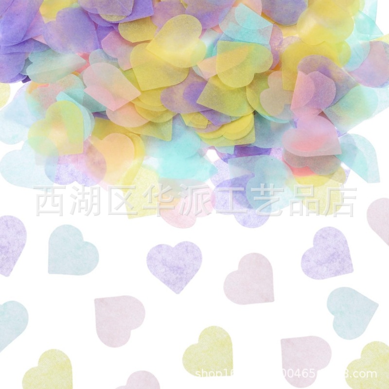 10g colorido 2.5cm confeti de amor fiesta de bodas de San Valentín sosteniendo pétalos globos transparentes relleno de bola de olas