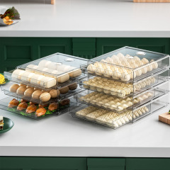 Selected frozen dumpling storage box for home refrigerators, freezer water dumpling box, refrigerator drawer-style multi-layer organization preservation box