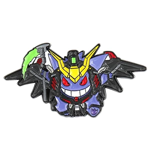 Gundam Hell Death and Gengar Mix-And-Match Badge Robot Enamel Pin Halloween Gift