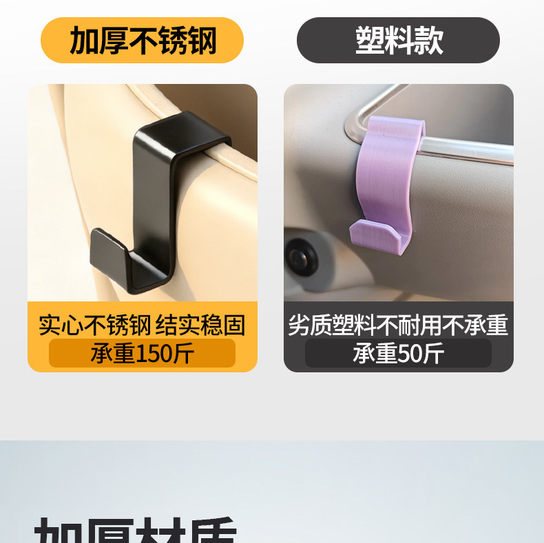 Stainless Steel Hook for Electric Vehicle Front Storage, Suitable for Zongshen Leisure Vehicle Front Basket, Universal Hook