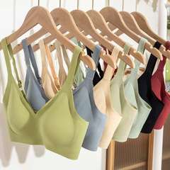 新型の一枚式の無痕女性ラテックス下着の通気性は副乳の小胸を収めて調整型の無鋼輪のブラジャーを集めます。