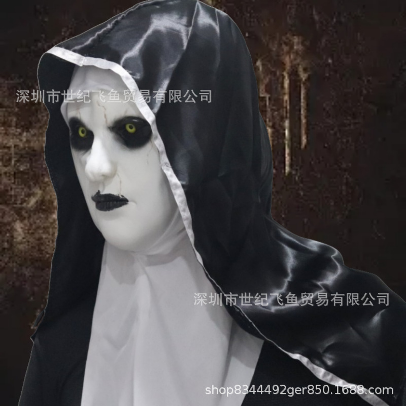 Conjuring 2 máscaras de monjas películas de terror toque de cabeza de terror de Halloween fabricación de props en stock nuevo transfronterizo