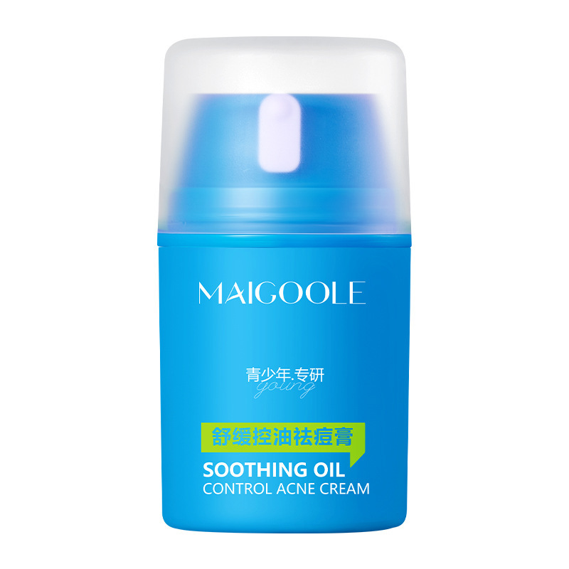 La crema de acné de control de grasa relajante, acné desvanecer, fresco, humectante, no grasa, fabricante de acné para adolescentes.