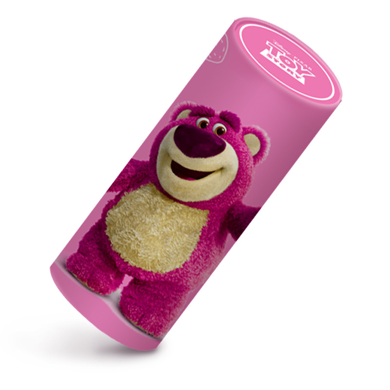 Strawberry bear printed car-mounted bucket paper towels printed paper towels car-mounted printed paper towels 40 pieces 3-layer cylinder