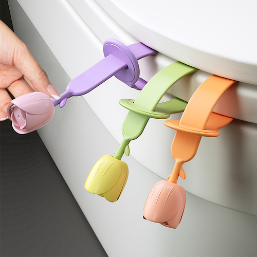 Toilet lid lifter does not dirty hands toilet portable artifact household smart toilet seat silicone toilet lid lifter