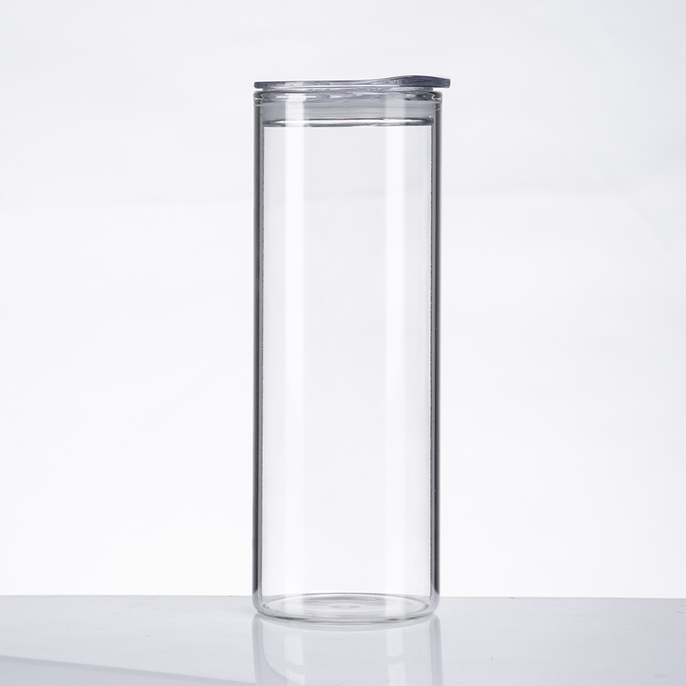 Foreign Trade Hot Sale Sublimation Glass Mason Cup Transparent Coke Can Thermal Transfer Printing