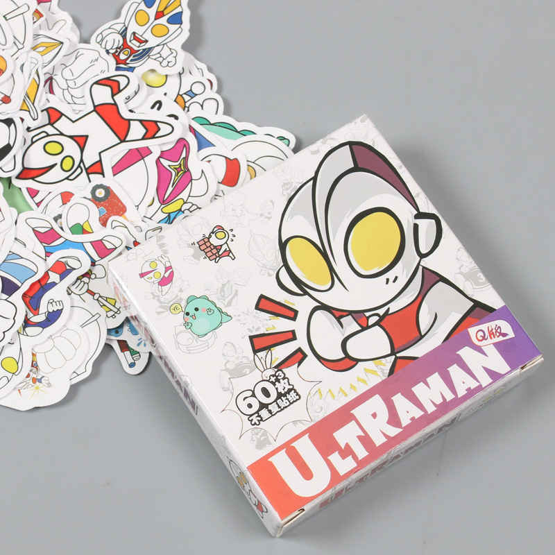 63 pegatinas de caja de regalo para niños encantadores personajes de dibujos animados transfronterizos decoración caliente pegatinas impermeables al por mayor