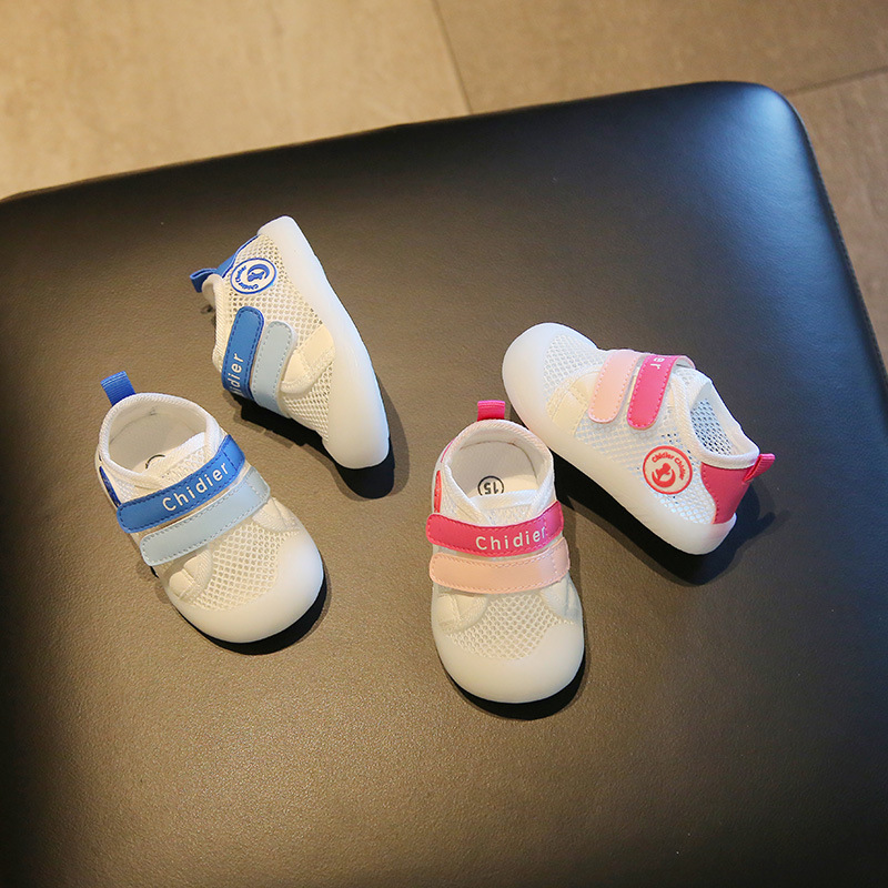 Caidi AI 1-3 años de edad zapatos de bebé de malla de verano bebé de fondo suave malla única zapatos de niño hombres y mujeres zapatos de niños transpirables huecos