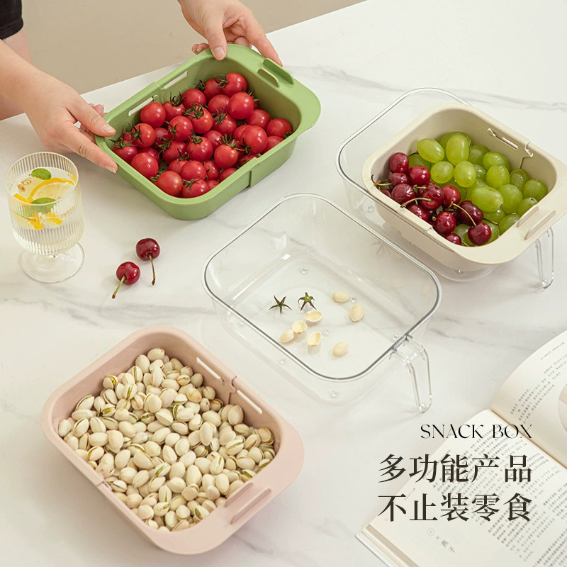 Высокое значение для прозрачного домашнего двухслойного ленивого фруктового лотка телескопическая лента