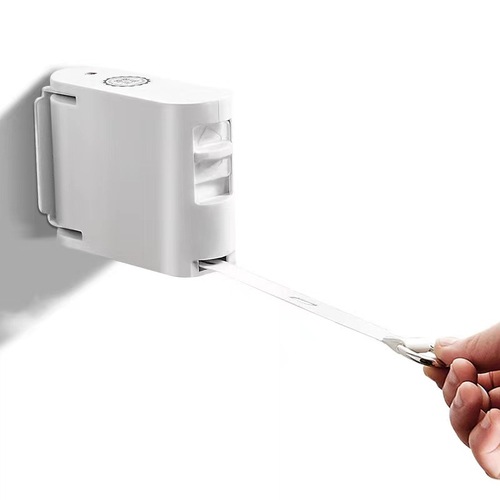 Invisible indoor non-piercing balcony extendable drying rack, hotel household retractable anti-slip drying rope