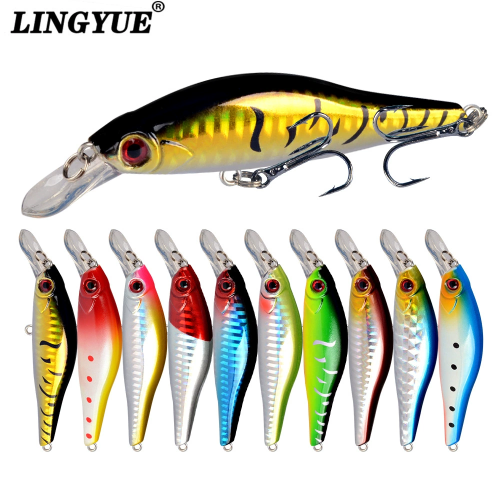 Sinking Minnow Lure, 9.5 cm 11.5 g, #6 Enhanced Hooks, Realistic Sea/Freshwater Bait