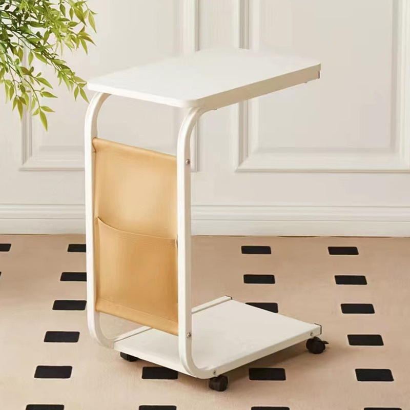 Mesa de cabecera móvil transfronteriza mesa de té doméstica moderna y simple estante de almacenamiento de dormitorio mesa de computadora portátil mesa de cabecera