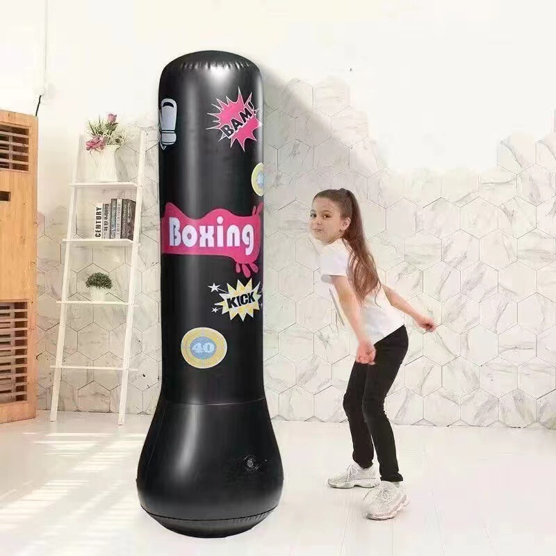 ボクシングサンドバッグタンブラー子供用ボクシングコラムインフレータブルフィットネス垂直サンドバッグ子供のおもちゃボクシングトレーニング機器|undefined