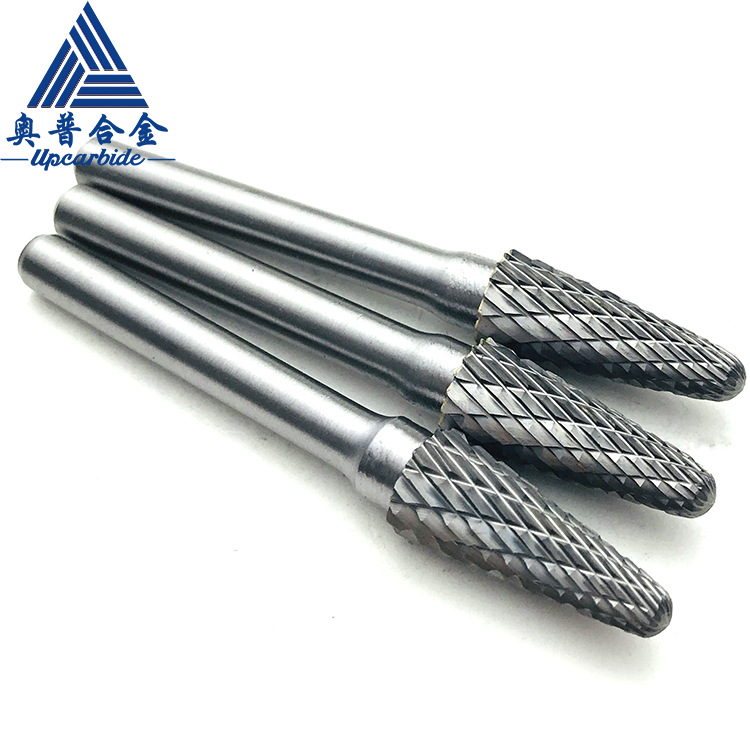 磨刀石奥普硬质合金旋转锉木工雕刻合金双槽钨钢锉LX1025M06-45-S