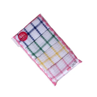 Factory direct wholesale and retail Japanese and Korean style polyester cotton waffle yarn-dyed plaid dishwashing towel cloth