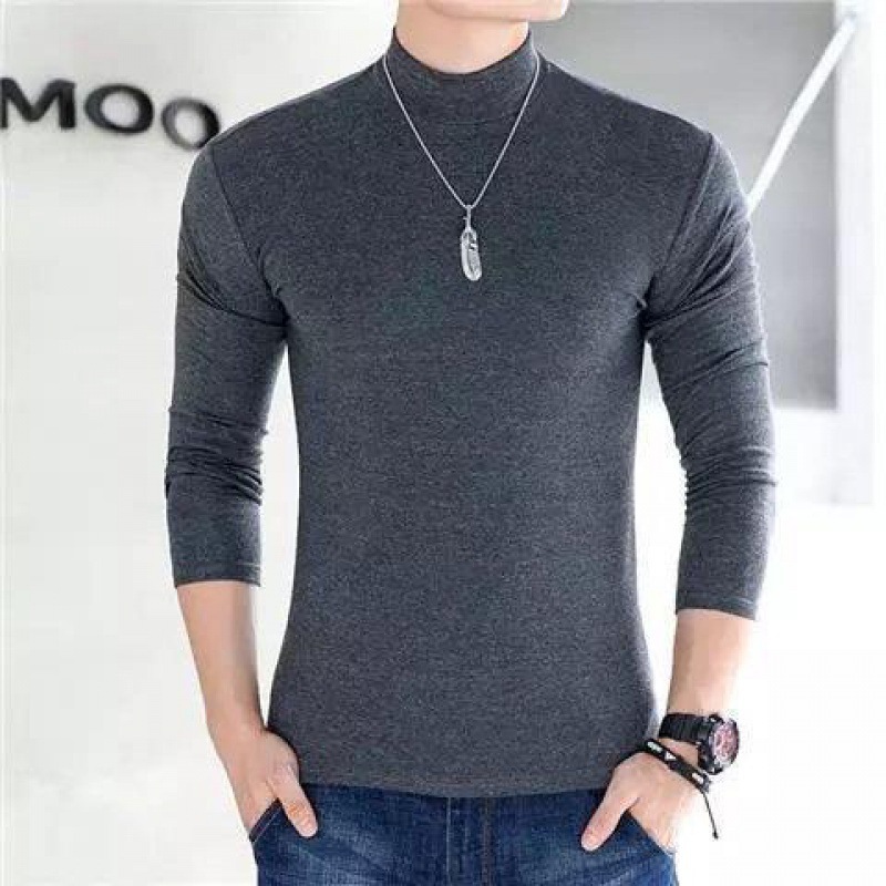 세미 터틀넥 다크 그레이