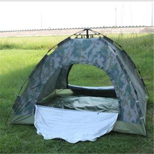 Single Soldier Camping Style Tent (Flame Retardant Type) Double Automatic Double Layer 200 * 150 * 110 T4
