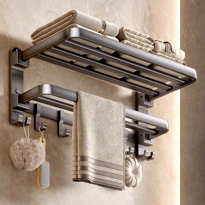Алюминиевая вешалка для полотенец на присоске без перфорации, стеллаж для хранения в ванной комнате, настенная вешалка для полотенец для туалета