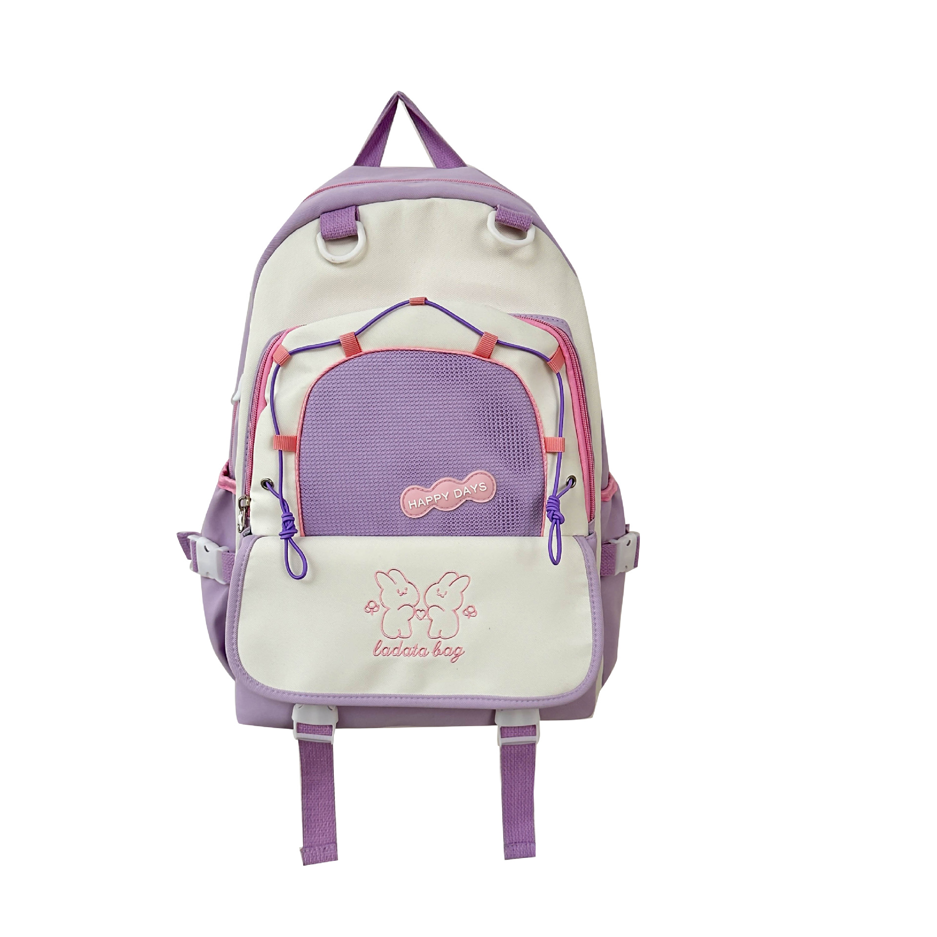 Nueva mochila casual para estudiantes de todo fósforo, gran capacidad, color en contraste, mochila escolar para estudiantes de secundaria y secundaria, mochila de viaje ligera