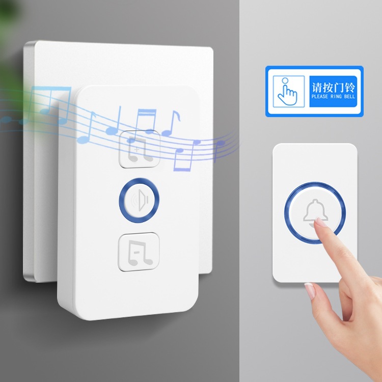 门铃家用无线超远距离电子遥控门玲免插电入户叮咚门钟老人呼叫器