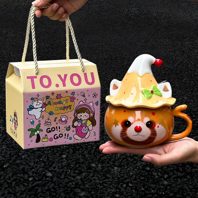 生日礼物女生创意猫咪马克杯送闺蜜水杯高颜值实用杯子男生陶瓷杯|undefined
