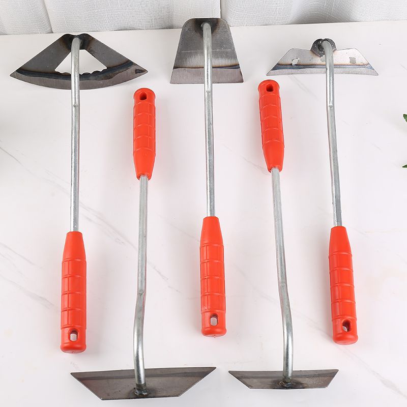 全锰钢淬火小锄头种菜除草专用锄头除草神器翻地松土户外园艺农用