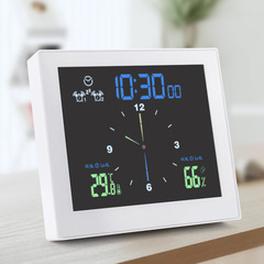 Multifunctional Waterproof Clock Creative Desktop Timer Alarm Clock Student Time Manager Indoor Temperature and Humidity Meter