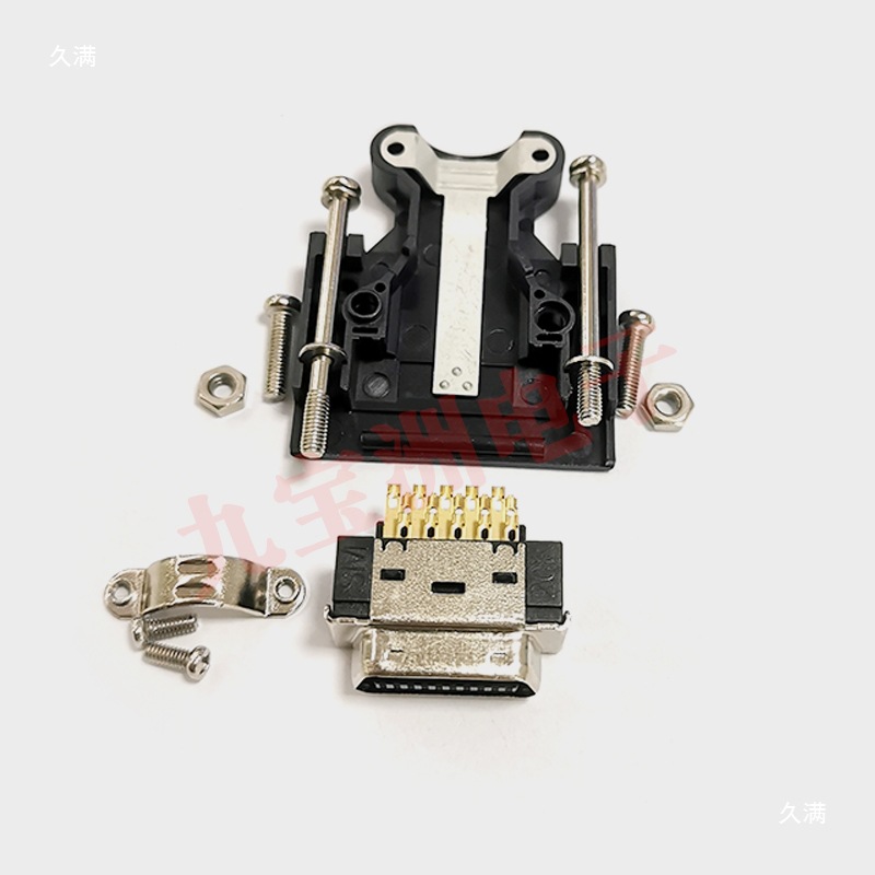 适用V90伺服驱动器X8插头M SCSI20P连接器接插件全金20芯