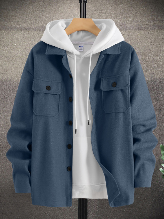 Men's Casual Woolen Jacket Classic Winter Coat For Autumn_voghion.com