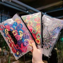 100条拉链装橡皮筋女公主宝宝不伤发头绳女童头饰小女孩发绳 发圈