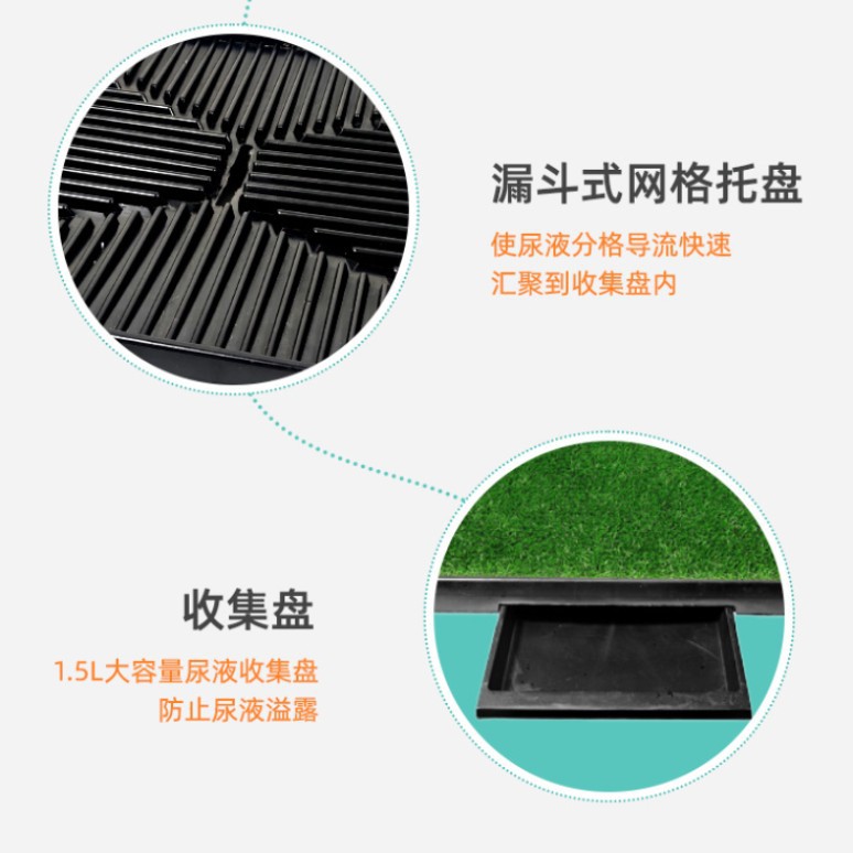 新しい模擬芝生犬トイレ三面囲い犬トイレ偽芝生トイレ尿パッド三面囲い犬トイレ