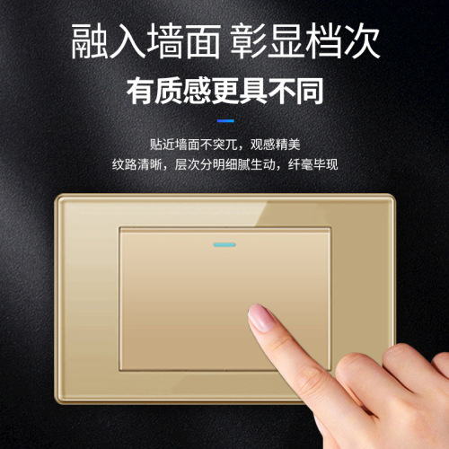 15A socket Taiwan type 118 American standard household 110v six-hole with dual USB panel switch American standard American socket