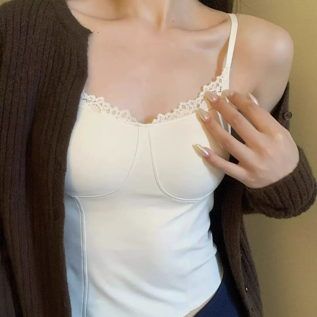 Женский бюстгальтер Pure Desire с кружевной майкой и мягкой подкладкой, универсальное нижнее белье с красивой спинкой, можно носить на улице, осенние и зимние топы