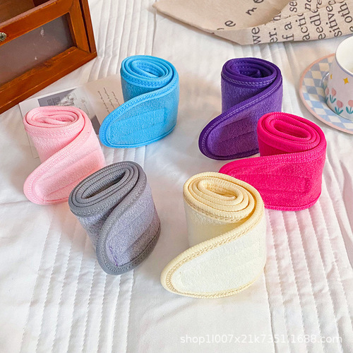 European and American fashion ant cloth Velcro headband women's sports sweat-absorbent breathable confinement towel face wash hair accessories headband