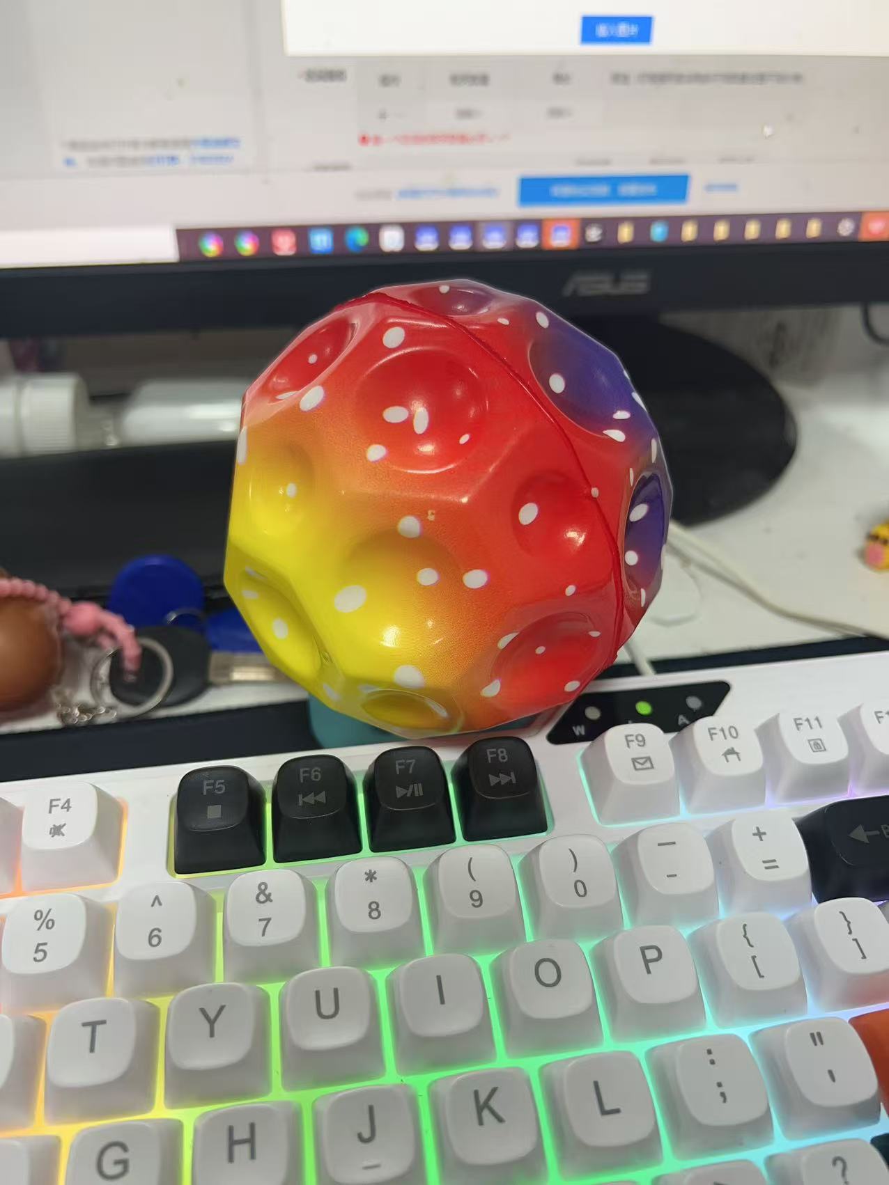 컬러풀 레드 10cm