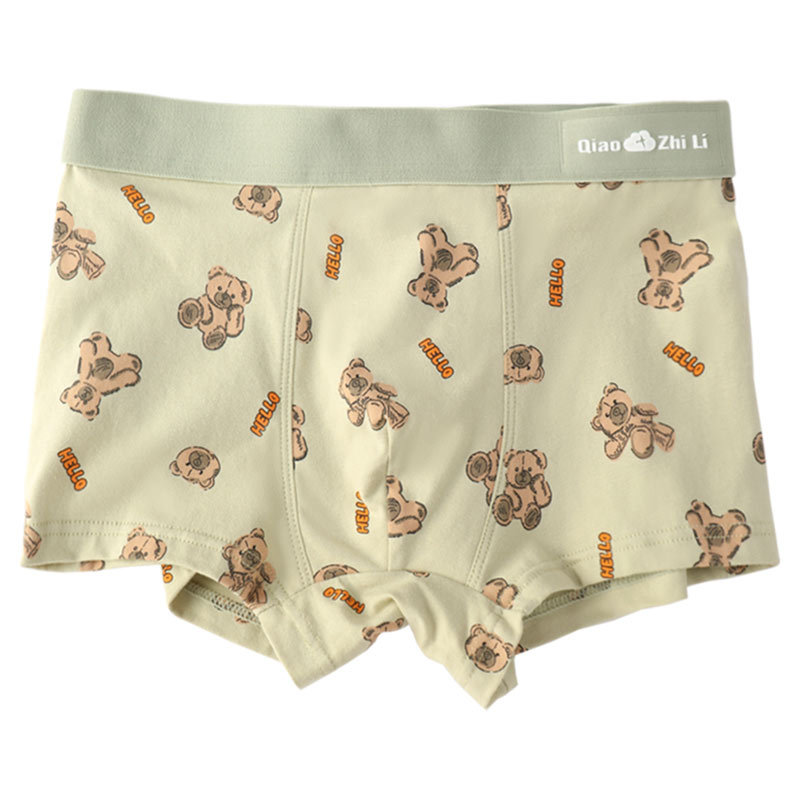 Ropa interior de los hombres puro algodón antibacteriano transpirable entrepierna verano Delgado hombres Boxer shorts adolescentes niños calzoncillos