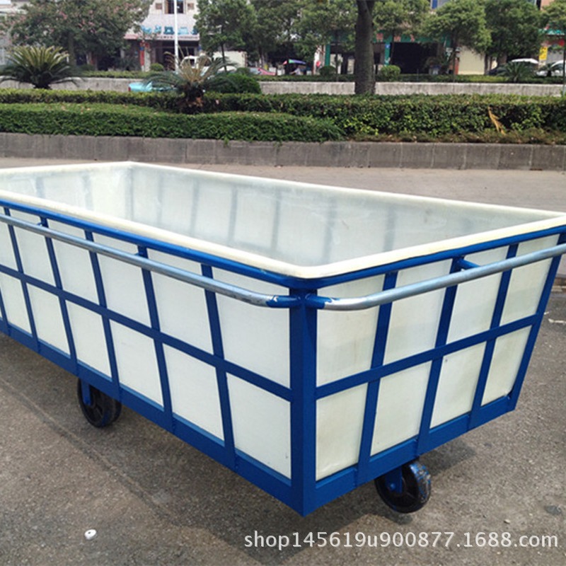 配车架多规格牛津桶落布车/福建染整后整理用方形水箱推布车
