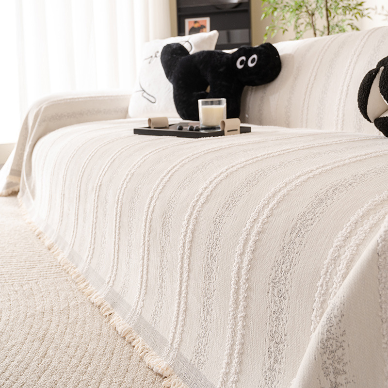 Chenille cubierta de sofá una toalla de sofá anti-gato de cubierta completa, toalla de sofá de lujo ligera y de alta calidad, mantas de cubierta de sofá